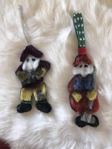 Mummer ornaments