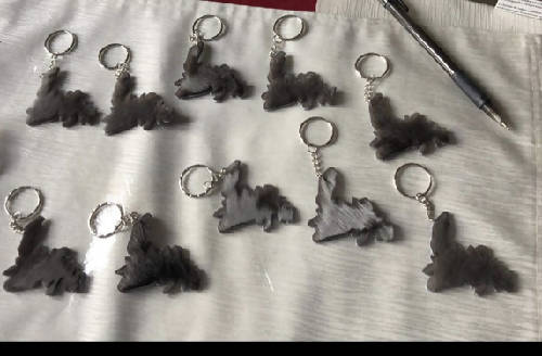 Seal skin keychains