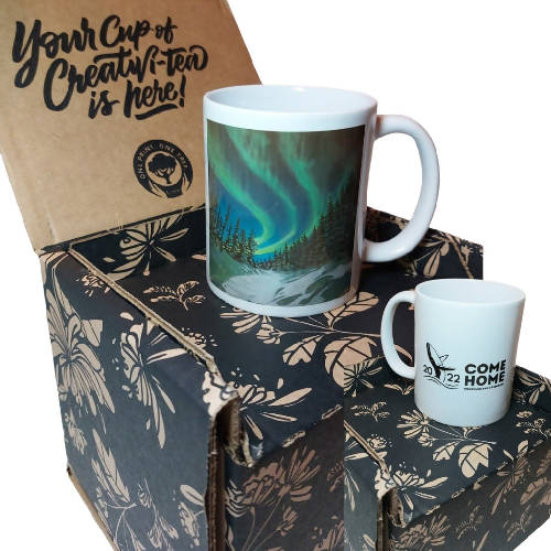 Aurora Borealis Come Home Year Mug