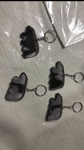 Seal skin keychains