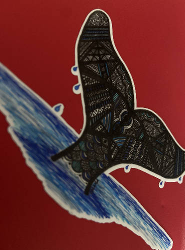 Whale Tail Sticker